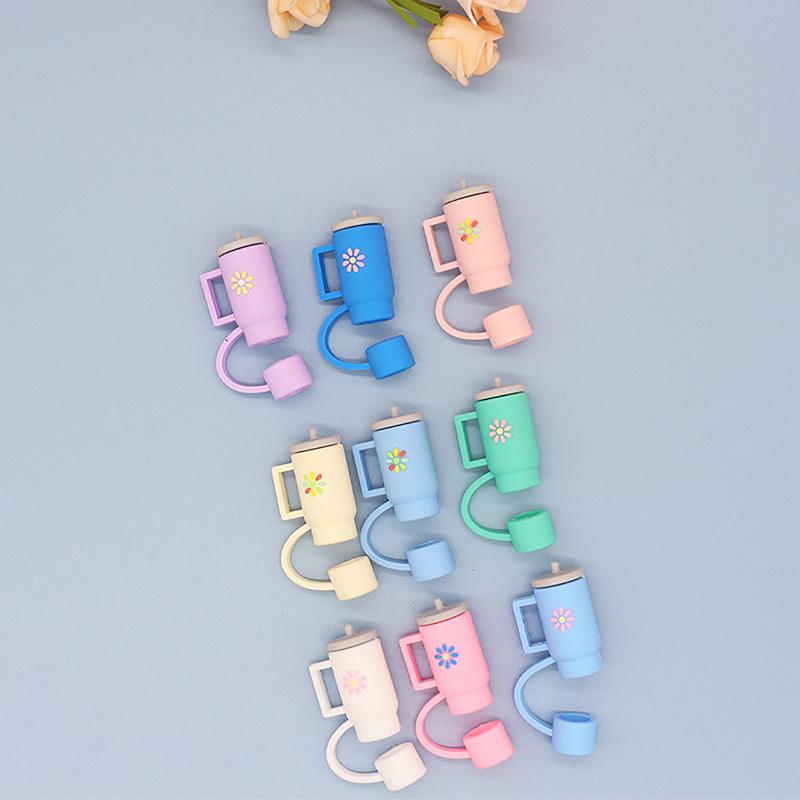 Соломенная крышка для Кубка Стэнли, силиконовый топпер из соломы, подходит для стакана Stanley Oz с ручкой, 10 мм, чехлы для наконечников соломинки