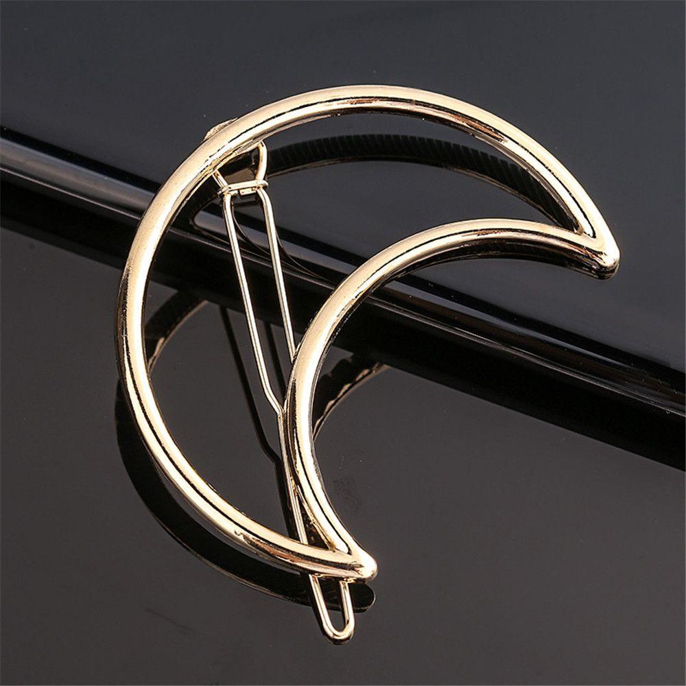 Gift Hair Accessories Shiny Hairgrip Snap Barrette Metal Hair Pin Girls Hair Clips