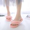 Slides Women 2024 Winter Female Flip Flop Fashion Plus Size Soft Furry Slippers Women Non Slip Indoor Floor Slides Zapatos Mujer