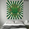 Leaf Clover Wall Tapestry Aesthetic Wall Hanging Printed Fabric Blanket Decorative Tapestries for Bedroom Living Room Home Decor
