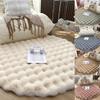 Кремовый стиль, круглый плюшевый ковер, одноместное одеяло для дивана, пузырчатая расческа для гостиной, шкаф для макияжа, табурет, подушка 30/40/60/80/100/120 см