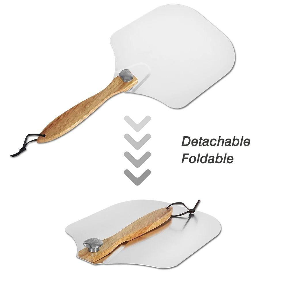 Detachable Pizza Shovel Aluminium Zinc Zinc Alloy Pizza Peel Durable Pizza Spatula Paddle Baking Tools