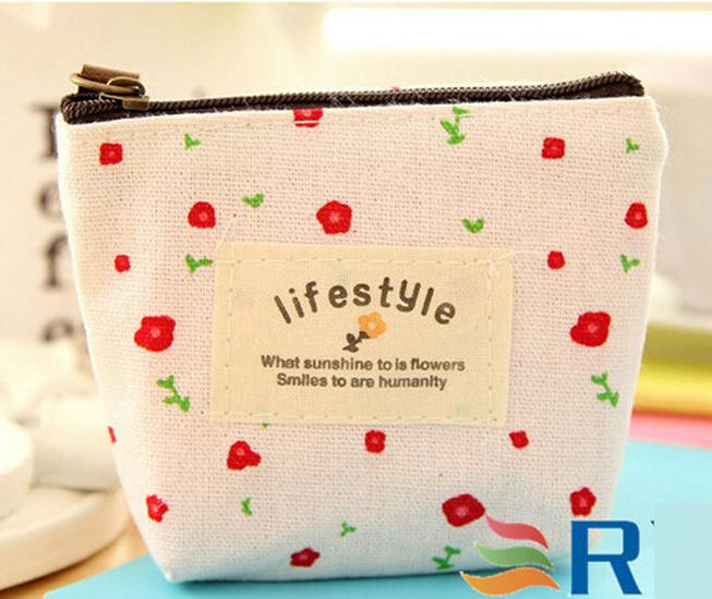 Милый японский и корейский цветочный кошелек для монет для детей с возможностью нанесения логотипа на заказ