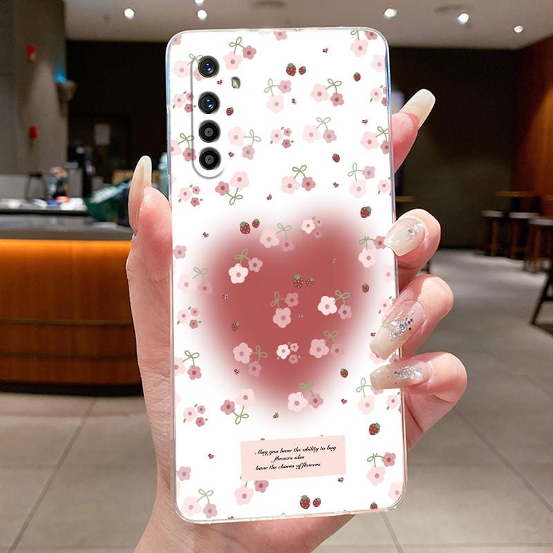 Чехол для Realme XT X2 RMX1921 RMX1992 Прозрачный Роскошный Модный Бабочка Цветок Мягкий Силиконовый Чехол для Телефона для Realmex2 Realmext Case