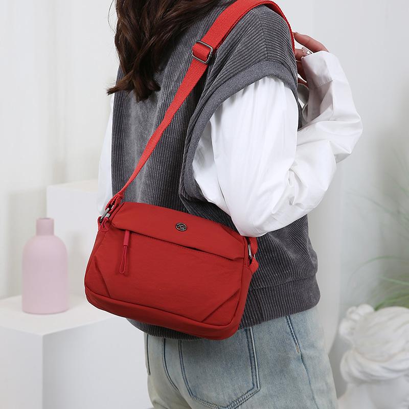 Нейлоновая сумка с несколькими карманами, женская сумка через плечо, однотонная сумка для мамы, сумка для мобильного телефона