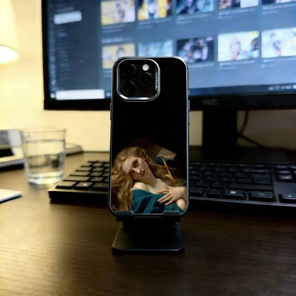 Классический чехол для телефона в стиле Караваджо для iPhone 17,16,15,14,13,12,11 Plus,Pro Max,XS,Разноцветный Серебристый чехол для телефона Funda Cover