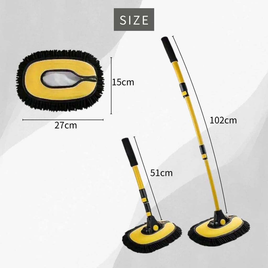 Adelphos Автомойка Автомойка Кривая для Легкой Мойки Крыши Автомобиля HK3 Щетка, Длинная, Швабра, 15° Очистка, Раздвижная, Микрофибра, Кузов, Окно, Колесо, Принадлежности,