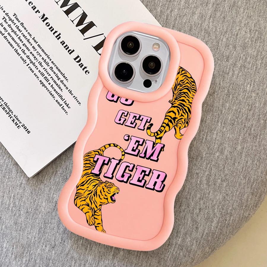 Case for iPhone 15 Plus XR 13 14 11 16 Pro Max 8 12 17 Air Soft Phone Cover Cool Tiger