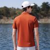 Light luxury casual breathable short-sleeved T-shirt with mulberry silk, men's summer old money style multi-color versatile polo shirt