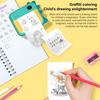 P1 No Card ChildrenInstant Camera1200W Front And Rear Dual-Lens Mini Print Photographic Digital Camera Toy(Green Dinosaur)