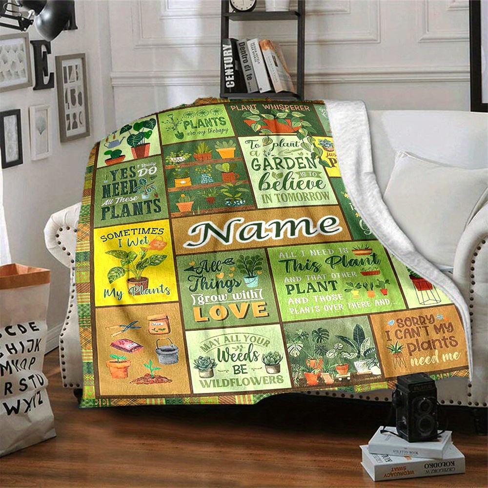 Home Plant Lovers Blanket Fashion Home Decor Used For Living Room Bedroom Sofa Bed Camping Soft And Warm Perfect For Home Decorations Housewarming