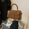 Ielgy Retro Autumn Winter All-Match Fashion Simple Shoulder Messenger Bag Women's Portable Small Square Bag
