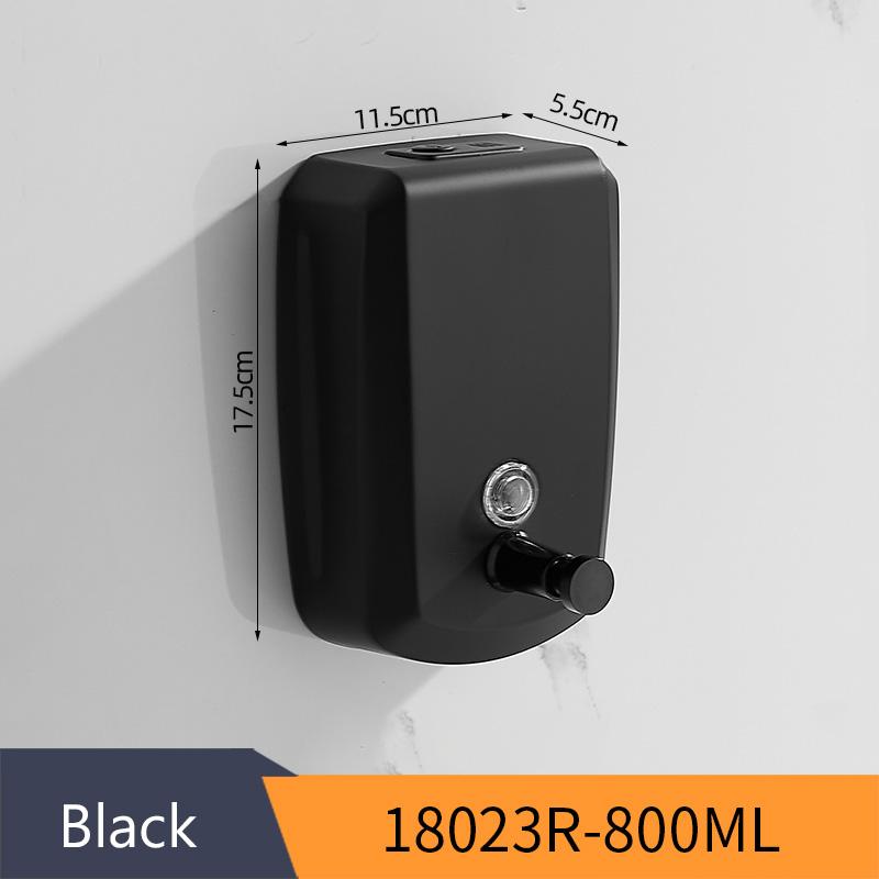 BlackLiquid Soap Dispensers Wall Sabonet 304 Stainless Steel Wall Mounted Bathroom Liquid Hand Soap Dispenser Kitchen Fitting