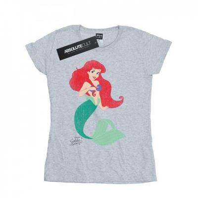 Женская/женская классическая хлопковая футболка Ariel