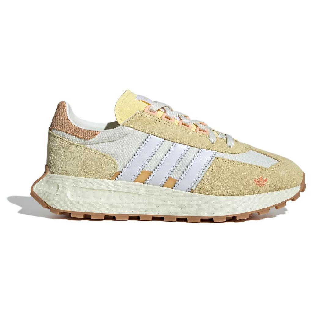 Adidas Originals Retropy E5 Retro Comfortable Versatile Fabric Cushioning Durable Low-Top Running Shoes Women Sneaker Off-White Yellow ID3267