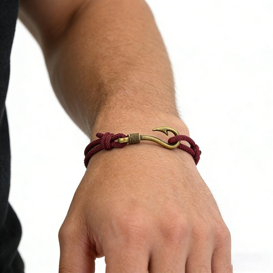 Noter 10 Colors Minimalist Elegance Fishhook Bracelet Men Selected A Grade 3mm Milan String Unfading No Deforming Leisure Joias