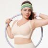 Seamless Nursing Bra for Plus Sizes Portable Front-Opening Push-Up and Backless Sports Bra