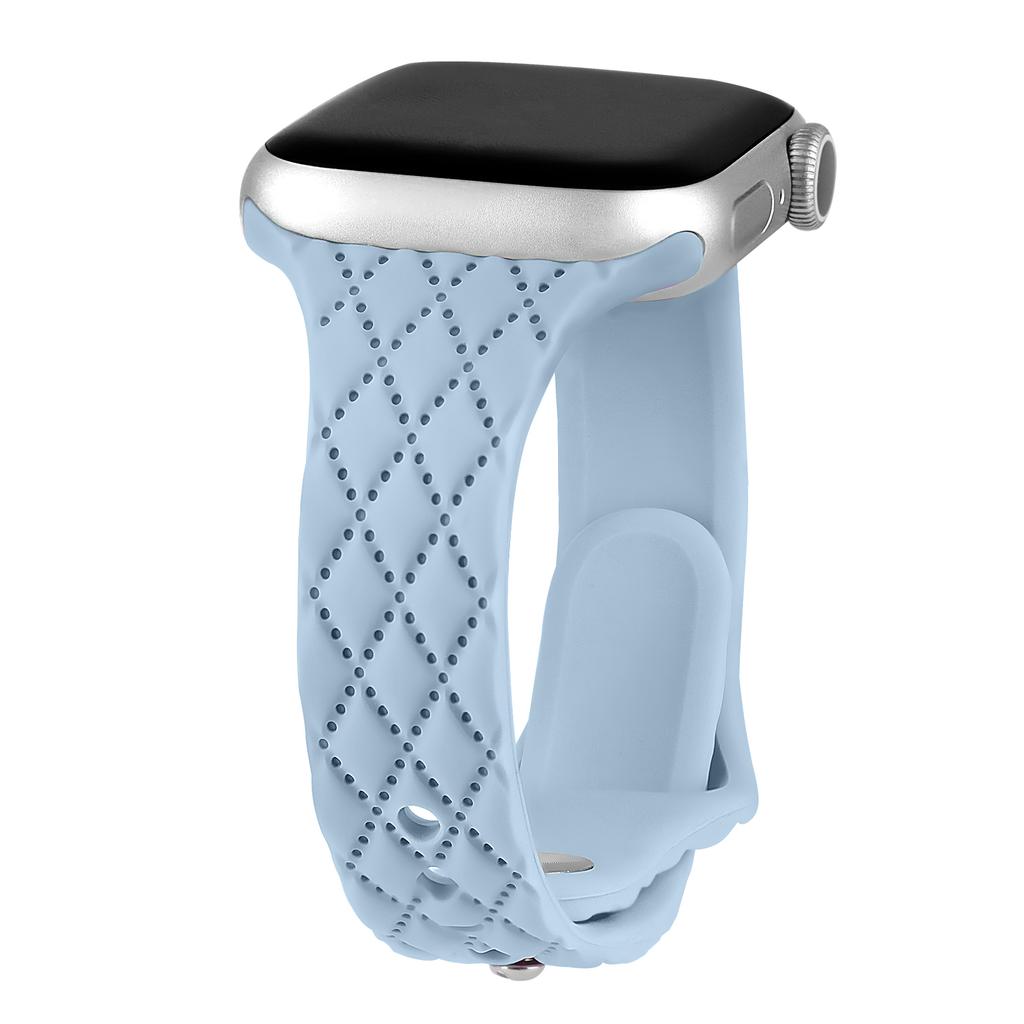 Тонкий силиконовый ремешок с гравировкой для Apple watch band 40мм 41мм 45мм 44мм 38мм 49мм браслет iwatch Series 9 8 7 6 5 4 3 SE Ultra 2