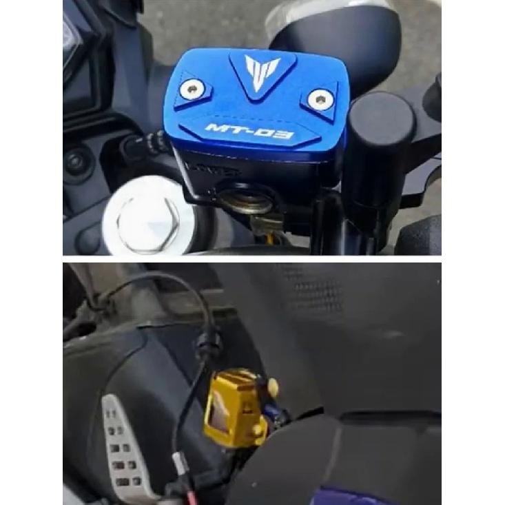 Для Yamaha MT03 2022 MT-03 2015- Мотоциклетные аксессуары Крышки бачков тормозной жидкости переднего и заднего тормоза Крышка масла Защита