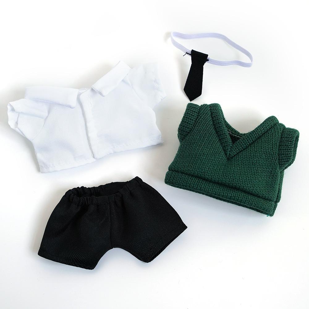 Knitted Sweater 20cm Dolls Overalls DIY Gift Toys Plush Doll's Clothing  Collection Gift