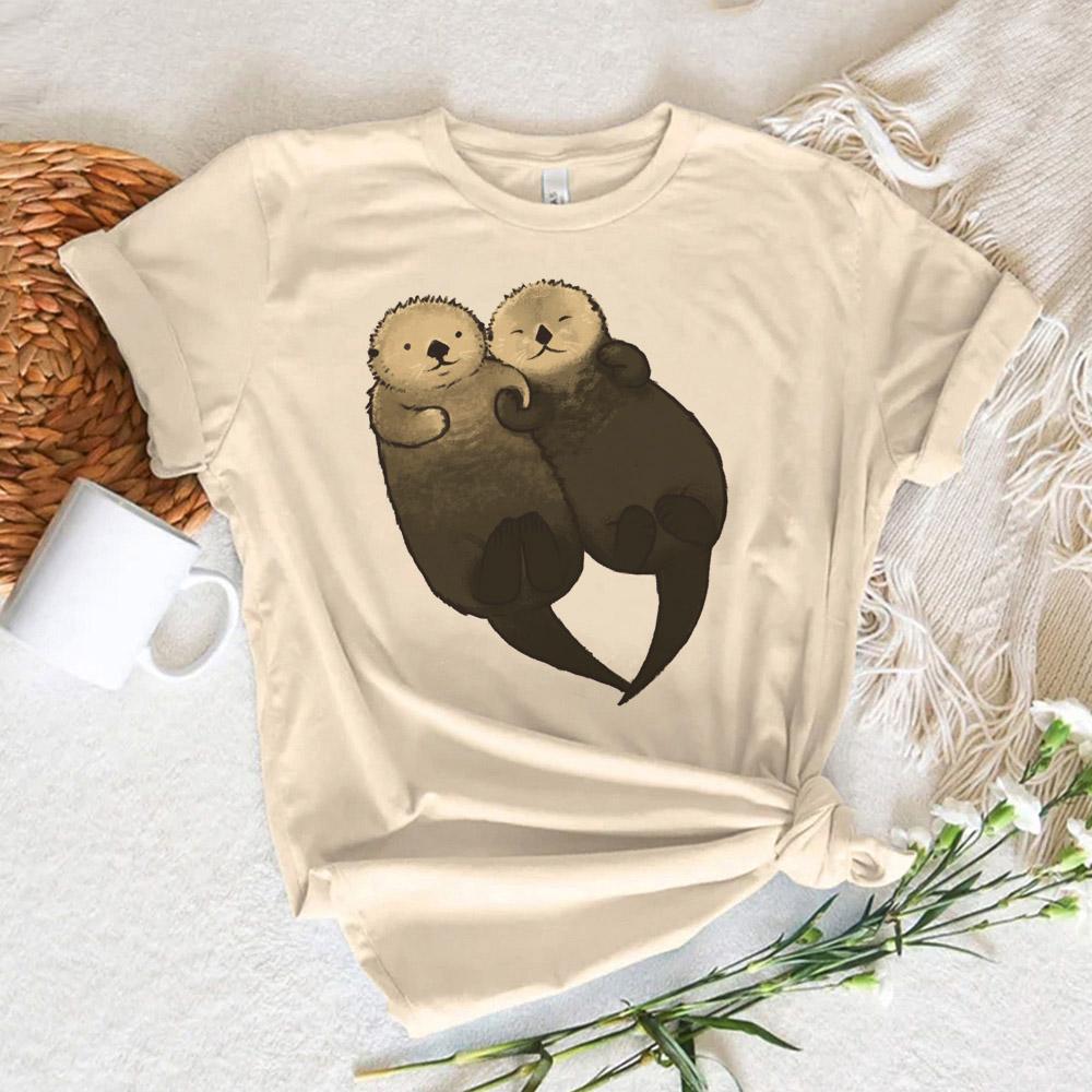 Otters top Women Unisexga graphic t shirt girl designer comic funny clothing