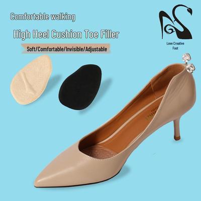 Силиконовая противоскользящая прозрачная стелька-подушечка для высоких каблуков