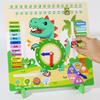 Early Education Daily Calendar Teaching Clock Puzzle Kids Wooden Montessori Toys  Party Trip