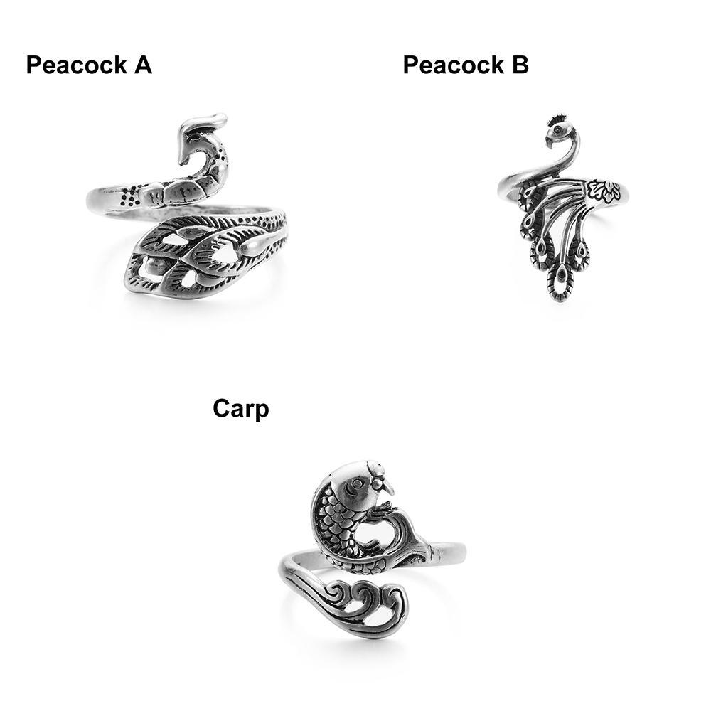 Аксессуары Вязание Петля Вязание крючком Кольцо Швейные аксессуары Кольцо Наперсток Павлин Рыба Феникс