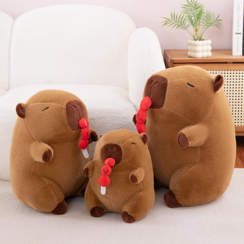 Nosepicking Cartoon Capybara Plush Doll Figure Candy Toy Room Decor Girl Gift