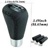 5 Speed Leather Car Gear Stick Shifting Knobs Shift Lever for Most Manual T