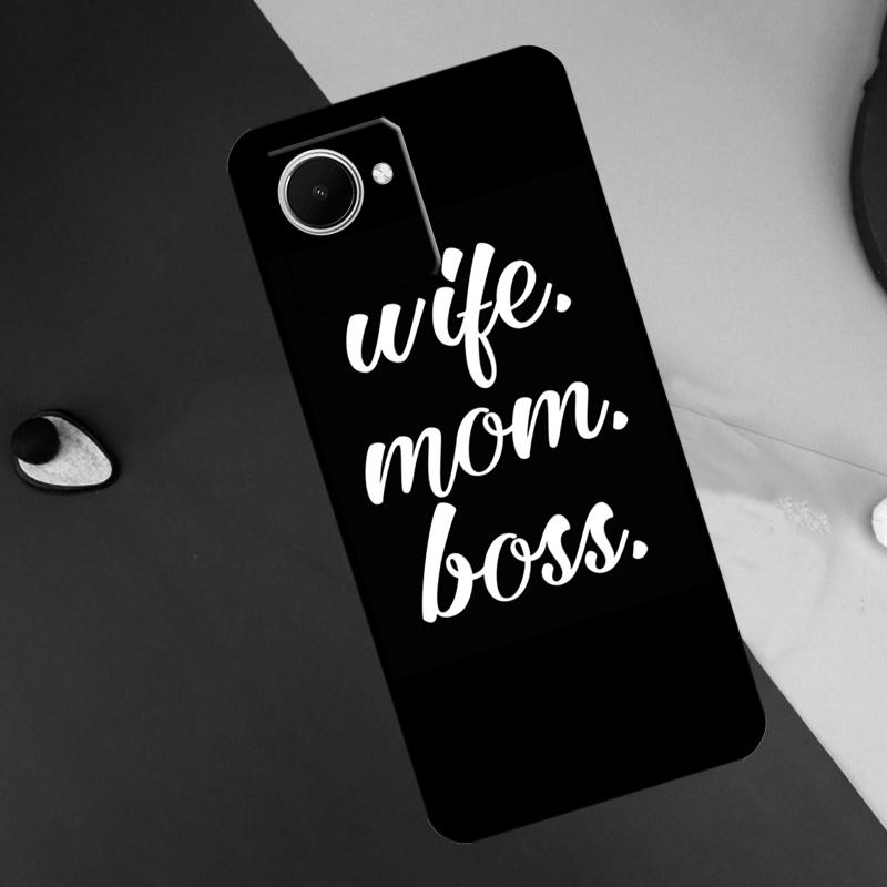 Wife Mom Boss For Realme C55 C71 C75 C67 C63 C51 C61 C53 C35 C65 11 12 13 14 15 Pro Plus GT6 GT7 Pro Case