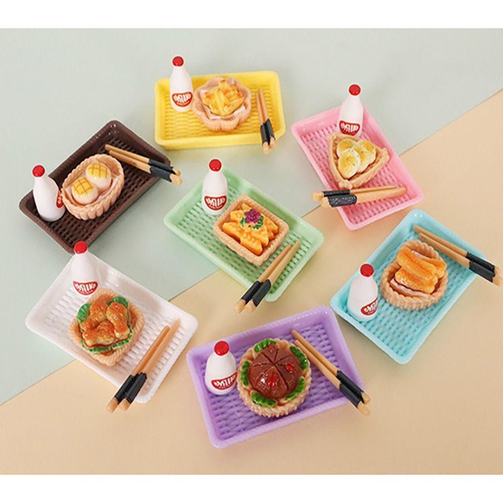 3 шт. Мини-поднос для ужина, красочные кухонные принадлежности, модные аксессуары для декора сцен из жизни