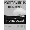 Наматрасник - HOME DECO - Флис - 90 x 190 см - 100 % хлопок - Защита от клещей