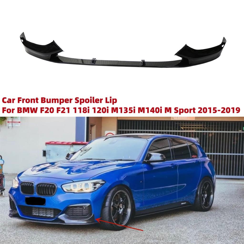 Передний бампер, спойлер-губа для BMW F20 F21 118i 120d 120i M135i M140i M Sport 2015-2019, 4 шт., сплиттер-диффузор, комплект обвеса, крышка