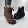 Women's Winter Ankle Boots with Low Heels,Comfortable Round Toe Design,Rubber Soft Soles Perfect for Mothers and Casual Wear