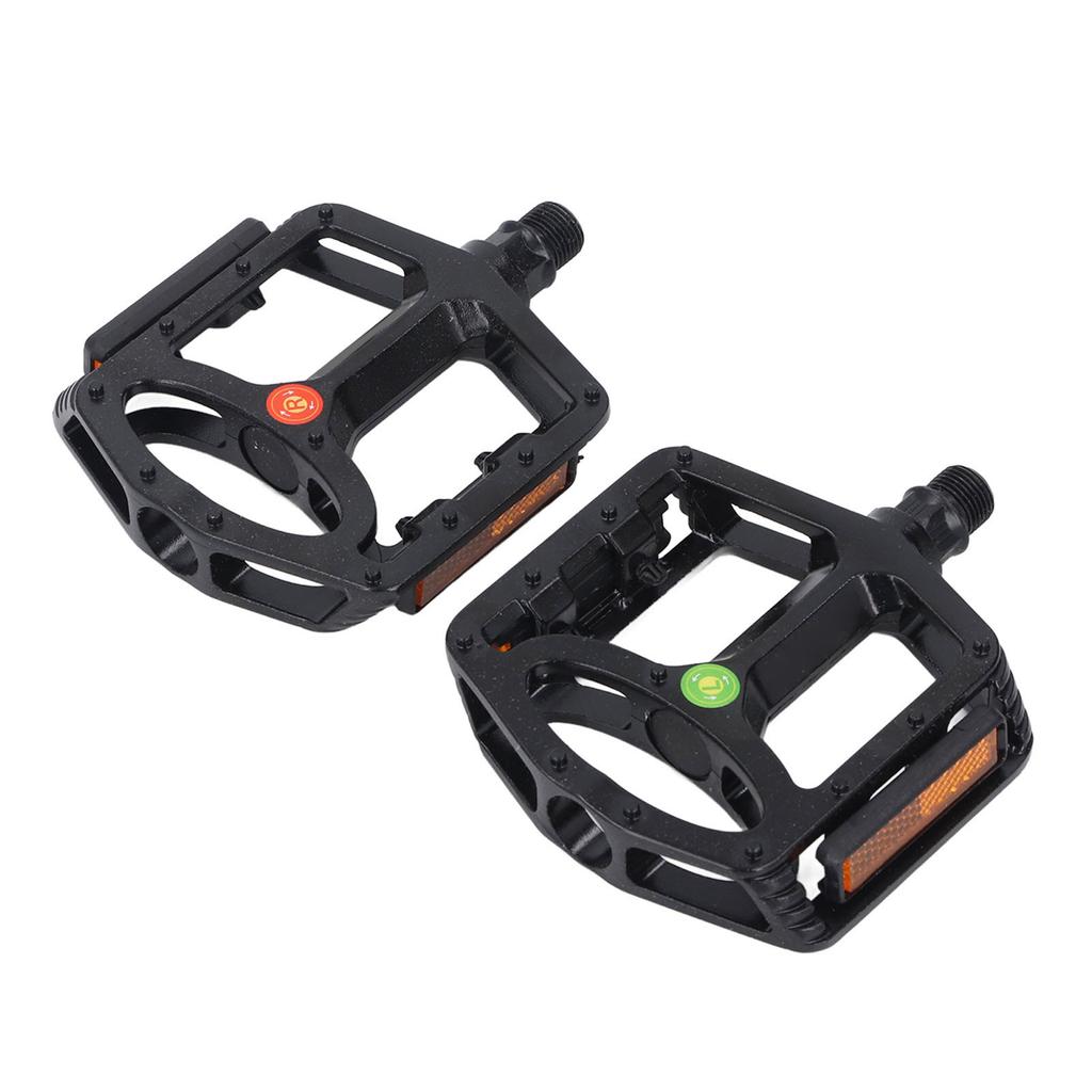 1 Pair Mountain Cycle Pedal Aluminum Alloy Non Slip Stable Flat Platform Pedal Replacement