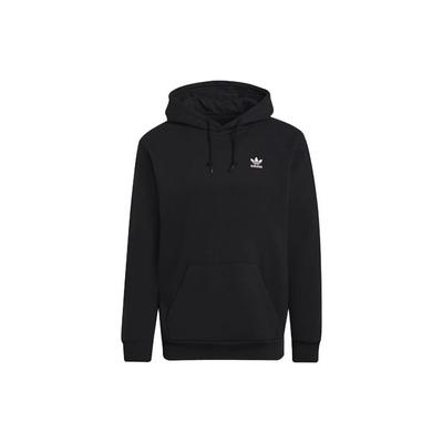 adidas Мужская флисовая толстовка с однотонным логотипом Originals Essentials, черные H34652
