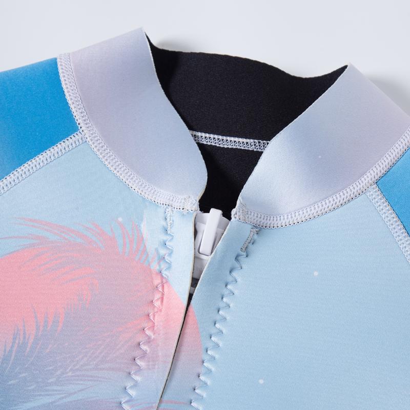 Женский гидрокостюм для дайвинга, серфинга, плавания, фридайвинга, 2 мм неопрен, утепленный, с полным покрытием