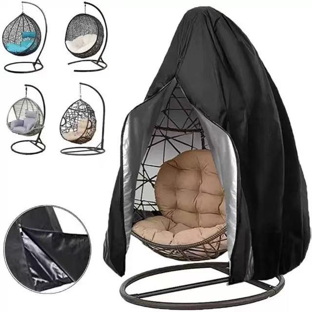 Waterproof Oxford Cloth Cover for Outdoor Hanging Egg Chair with Zipper