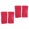 2 Pairs Knee Sleeves High Elastic Breathable Knee Protector Pads for Ice Hockey Skating Running Rose
