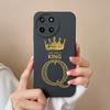 Для OPPO Realme V20 V23 V25 V30 X2 X7 XT Q5 Pro U1 V13 V15 чехол для телефона модный чехол с буквами Короны жидкий мягкий силиконовый матовый противоударный чехол-бампер