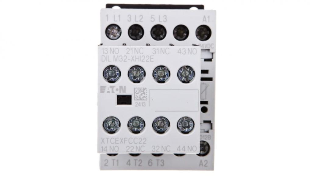 Power Contactor 12A 3P 24V Dc 2Z 2R Dilm12-22(24Vdc) 106369