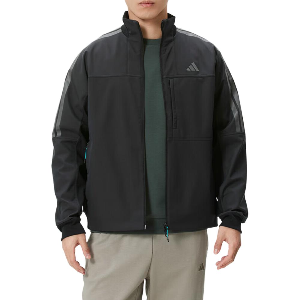 adidas Куртки Мужские Черные Стойка Умеренный Другое KR0932