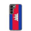 Телефонный чехол - Samsung - Galaxy S22 - Drapeau Cambodge - Souple - Multicolore
