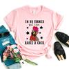 I Am No Farmer Raise A Cock Graphic Print T Shirt Unisex Funny White Pink Tshirt Femme Summer Short Sleeve Tshirt Female