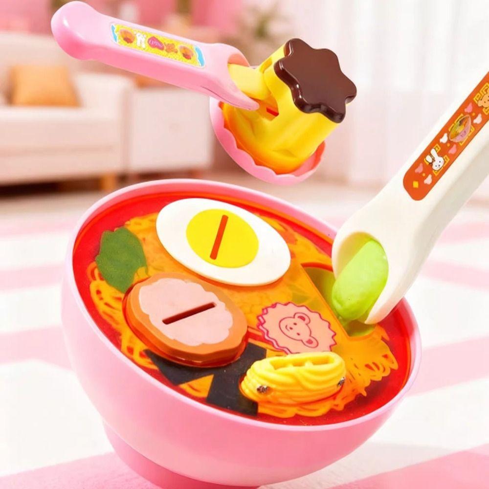 6pcs/set Pretend Play Lunch Box Pudding Toy Simulation Model Play House Toys  Birthday Gift