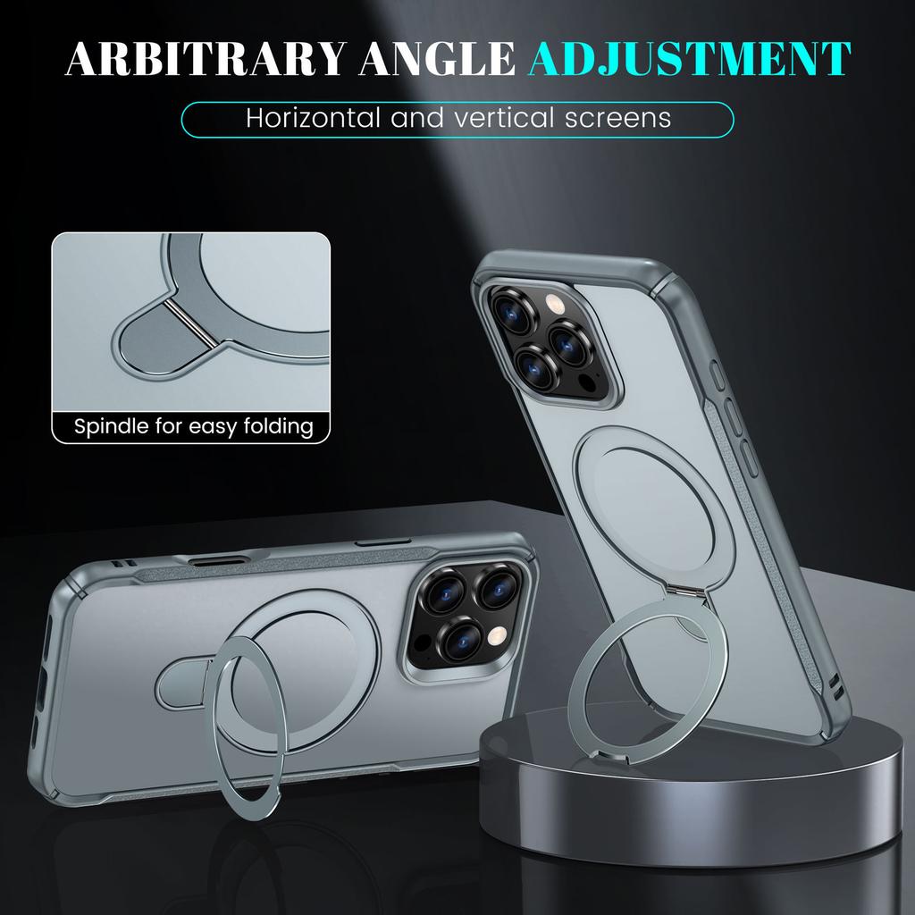 New Product for IPhone16E Mobile Phone Case Two-in-one Skin Feel for Apple 16 Stand Magnetic Mobile Phone Protective Cover