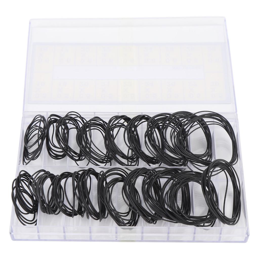 180 шт. прокладок для часов O Ring 18 размеров, резиновые уплотнительные прокладки для задней крышки часов с пластиковой коробкой для ремонта