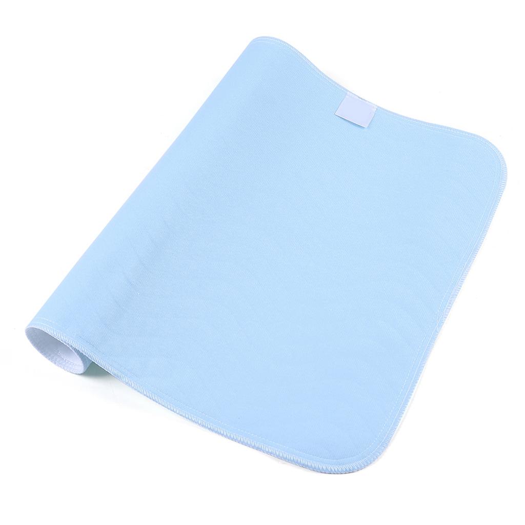 2pcs Reusable Washable Pad Absorbent Pad For Adults Blue White 45 X 60cm