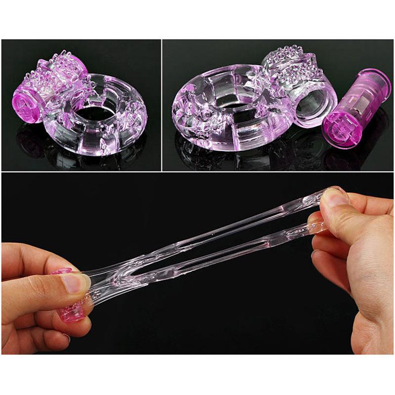 Кристальное вибрационное кольцо на член JJ: Игрушка для взрослых для пар, Одна штука